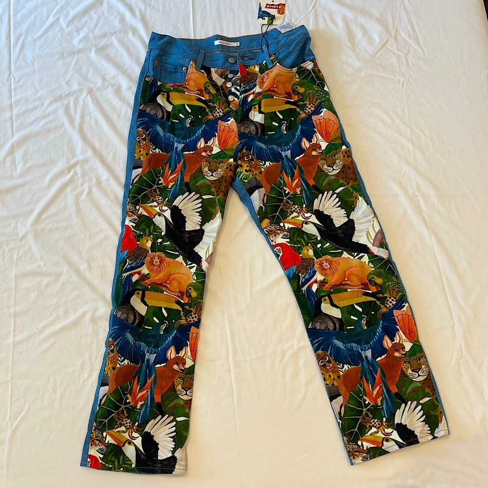 Farm Rio X Levi’s denim jeans size 31